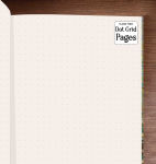 Alternative view 3 of Claude Monet: Bridge over a Pond of Water Lilies (Foiled Dot Grid Journal)