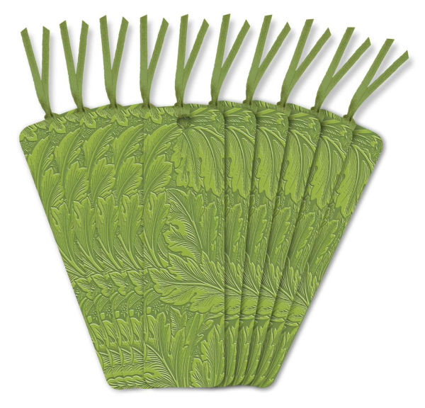 William Morris: Acanthus Artisan Art Vegan Leather Bookmarks (pack of 10)