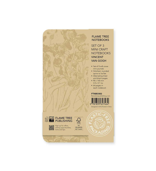 Vincent van Gogh Set of 3 Mini Craft Notebooks