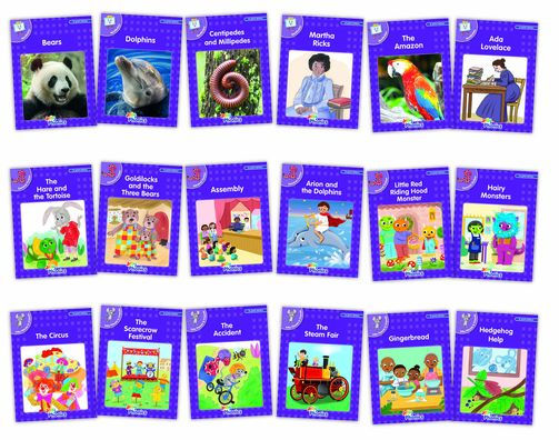Core Purple Readers Complete Set (18 Books): In Print Letters (American English Edition)