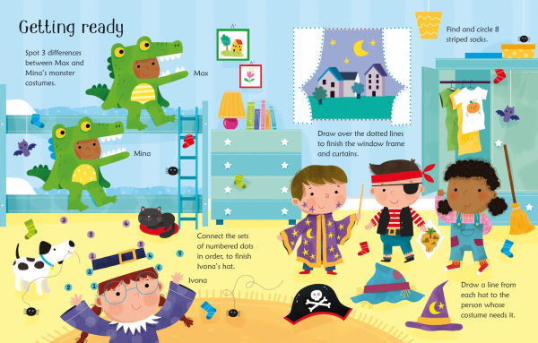 Wipe-Clean Halloween Activities: A Halloween Book for Children