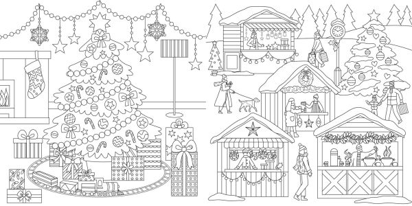 Christmas Coloring: 94 Magical Pages to Color
