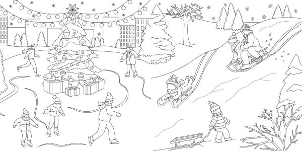 Christmas Coloring: 94 Magical Pages to Color