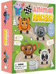 Alternative view 1 of Animal Racers: Includes 4 Pullback Toys & a Coloring Book