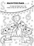 Alternative view 3 of Animal Racers: Includes 4 Pullback Toys & a Coloring Book