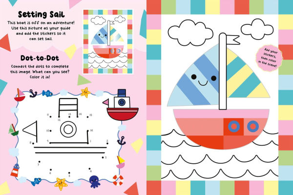 Junior Shiny Sticker Art: Fun Friends: With 12 Easy-to-Make Sticker Mosaics
