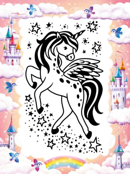 Unicorn Puffy Art: Touch and Feel Coloring Book