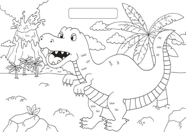 Dinosaur Coloring Pad: With Over 250 Amazing Stickers!