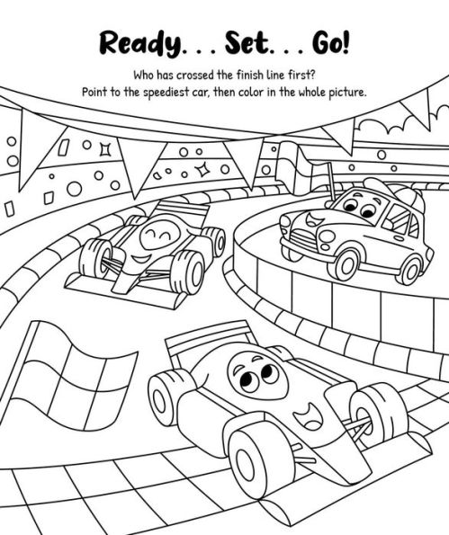 Things That Go Coloring Pages from Ready, Set, Color!