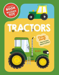 Tractors: Wooden Toy & Board Book Set