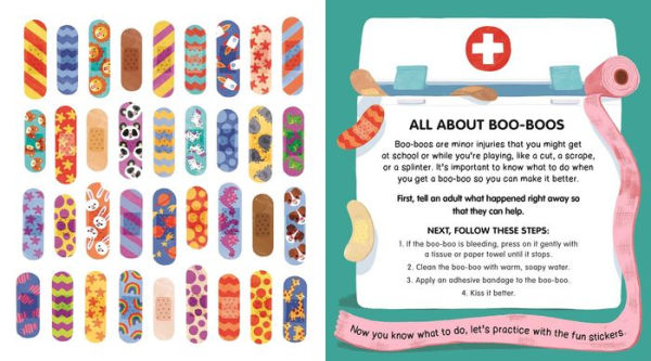 The Boo-Boo Book: an Interactive Storybook with 36 Reusable Bandage Stickers