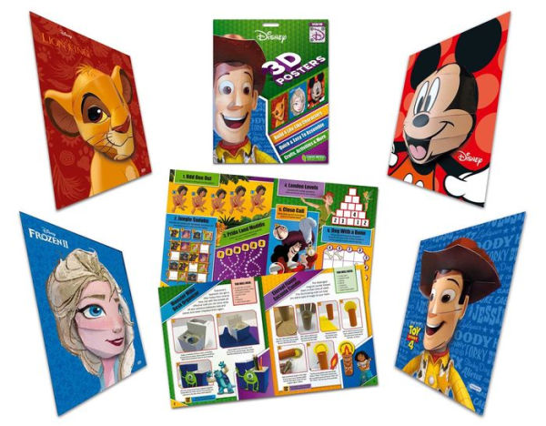 Disney 3D Posters: Quick & Easy to Assemble Life-Like Characters, Plus Crafts, Activities, and More