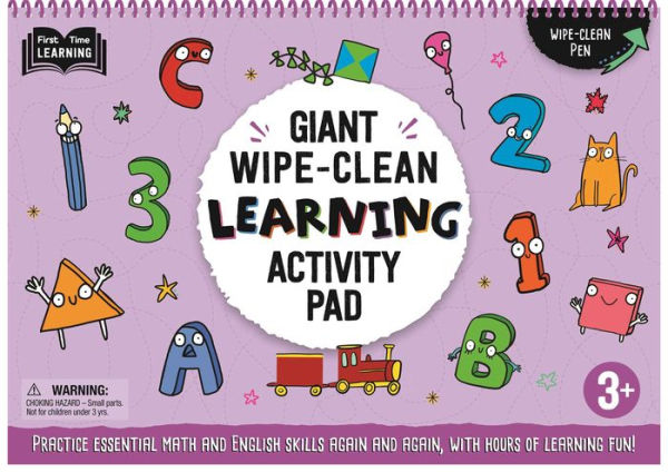 Giant Wipe-Clean Learning Activity Pack: Practice Essential Math and English Skills, With Hours of Learning Fun! 3+