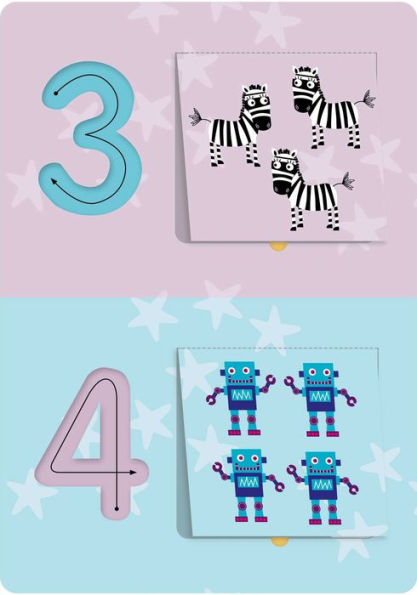 Bright Bee Counting Activity Flashcards: with Tracing and Lift-the-Flaps for Ages 3& Up