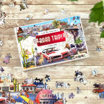 Alternative view 1 of Road Trip!: A 1000 Piece Jigsaw Puzzle