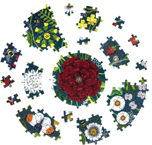 Shakespeare's Flowers: A 1000 Piece Jigsaw Puzzle