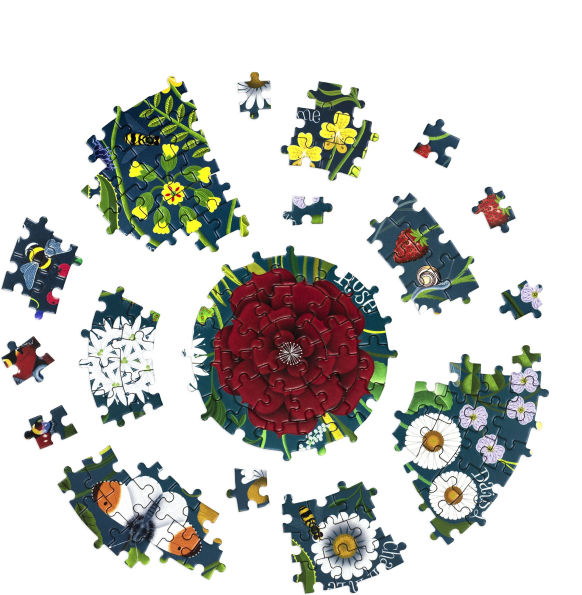 Shakespeare's Flowers: A 1000 Piece Jigsaw Puzzle
