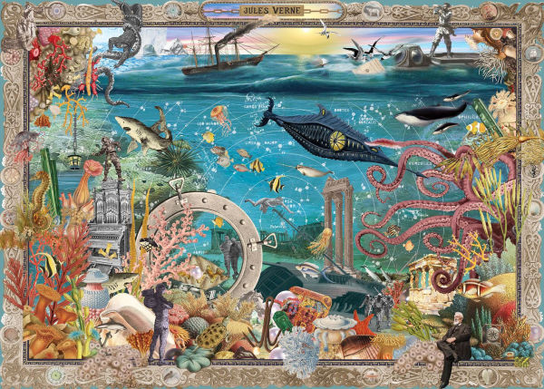 20,000 Leagues Under the Seas: A 1000 piece Jigsaw Puzzle Inspired by Jules Verne's Classic Adventure