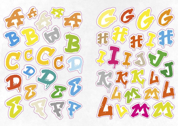 The Graffiti Alphabet Sticker Book: Over 1000 stickers!