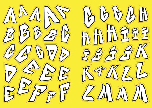 The Graffiti Alphabet Sticker Book: Over 1000 stickers!
