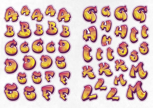 The Graffiti Alphabet Sticker Book: Over 1000 stickers!
