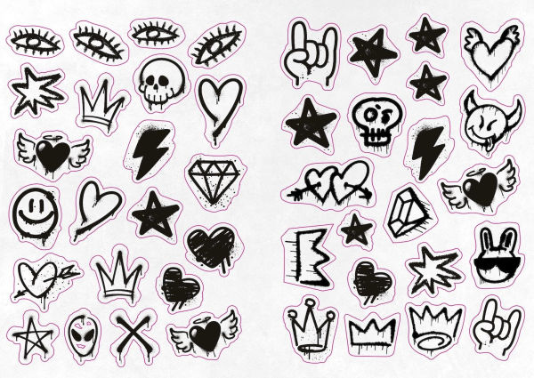 The Graffiti Alphabet Sticker Book: Over 1000 stickers!