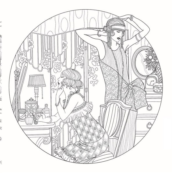 The Jazz Age: A Twenties-Inspired Coloring Book
