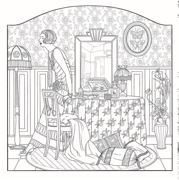 The Jazz Age: A Twenties-Inspired Coloring Book