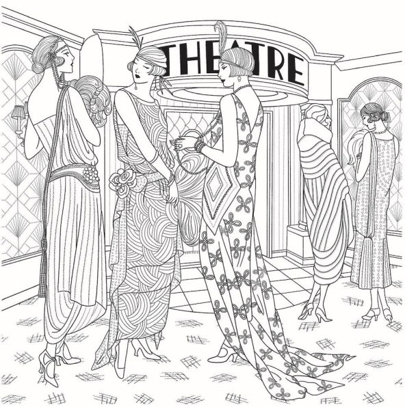 The Jazz Age: A Twenties-Inspired Coloring Book