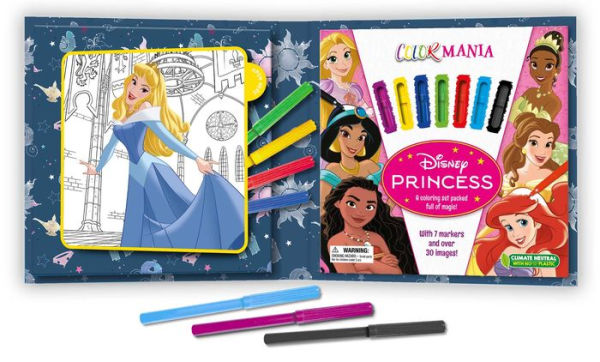 Disney Princess: Colormania: with 7 Felt Tip Pens and 30 Pages of Coloring