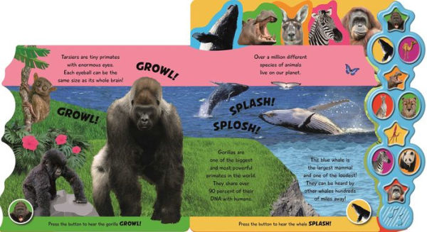 Incredible Animals: Interactive Children's Sound Book with 10 Buttons