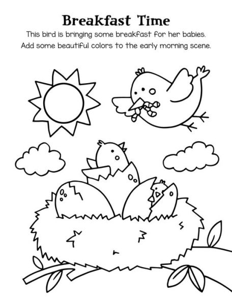 Chicks, Lambs, Bunnies Coloring Set: With 12 Stackable Crayons