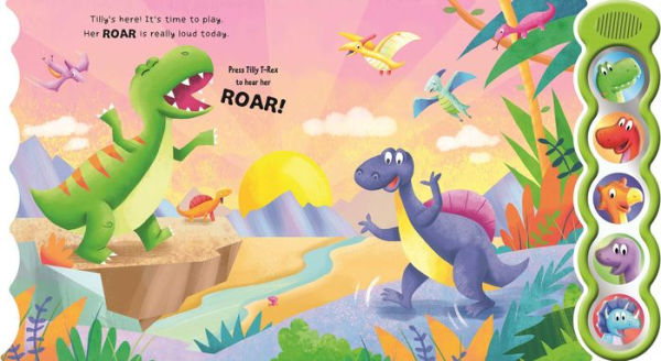 Dino Stomp and Roar: With 5 3D Sound Buttons