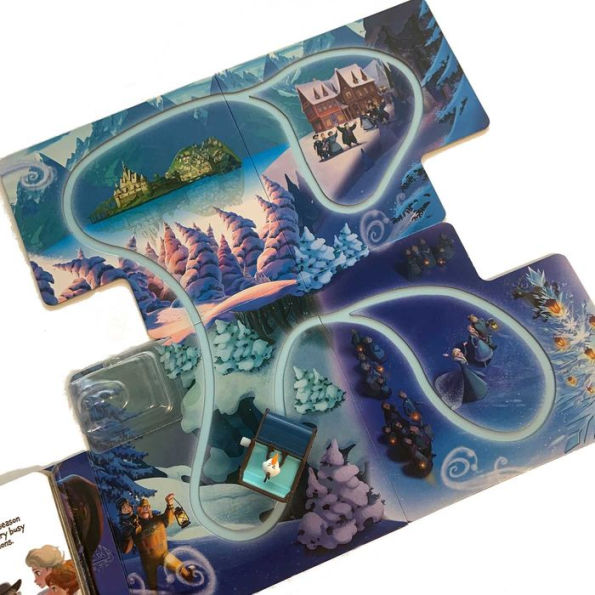Disney Frozen: Busy Board with Wind-Up Car & Track