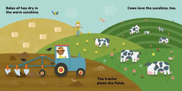 On the Farm: Wooden Toy Play Set: With Four Wooden Toys, Play Scene & Learning Book