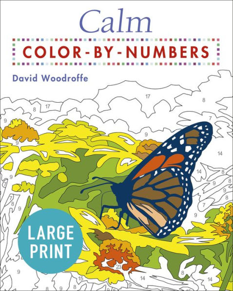 Calm Color by Numbers Large Print