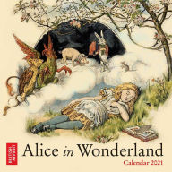 Download books free for kindle British Library - Alice in Wonderland Mini Wall calendar 2021 (Art Calendar) by Flame Tree Studio in English