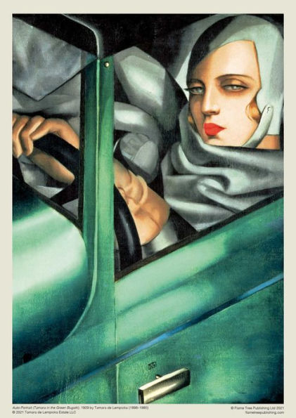 Adult Jigsaw Puzzle Tamara de Lempicka: Tamara in the Green Bugatti, 1929: 1000-piece Jigsaw Puzzles