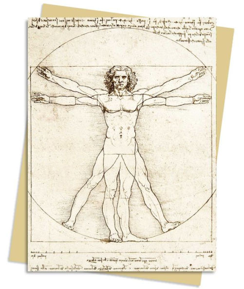 Leonardo da Vinci: Vitruvian Man Greeting Card Pack: Pack of 6