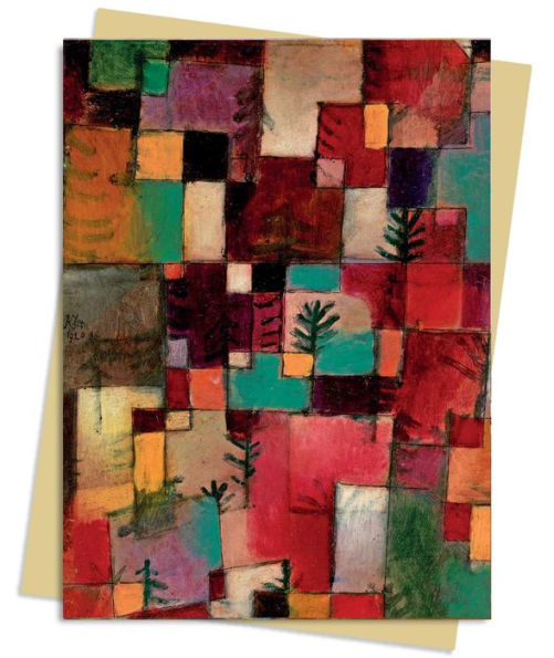 Paul Klee: Redgreen and Violet-Yellow Rythms Greeting Card Pack: Pack of 6