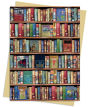 Bodleian Libraries: Hobbies and Pastimes Bookshelves Greeting Card: Pack of 6