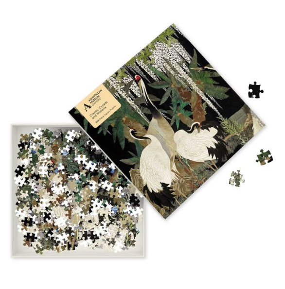 Adult Jigsaw Puzzle Ashmolean Cranes, Cycads and Wisteria (500 pieces