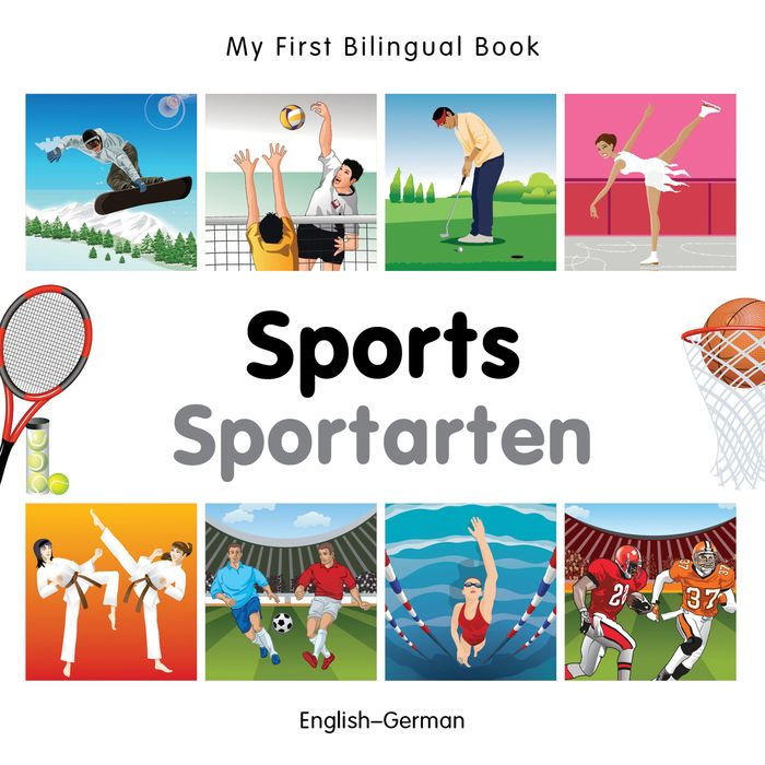 My First Bilingual Book-Sports (English-German)