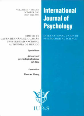 Advances of Psychological Science in China A Special Issue of the