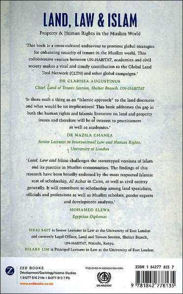 Land, Law and Islam: Property and Human Rights in the Muslim World