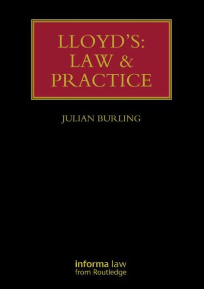 Lloyd's: Law and Practice / Edition 1