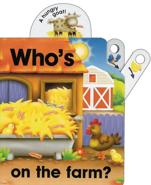 Pull the Lever: Who's On the Farm?: A Lively Illustrated Interactive Pull-the-Lever Board Book for Young Children