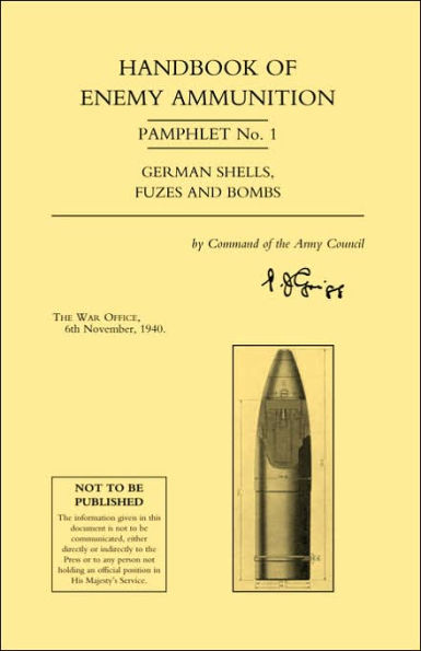 Handbook of Enemy Ammunition Pamphlet Number 1