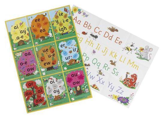 Jolly Phonics Alternative Spelling & Alphabet Poster : In Print Letters