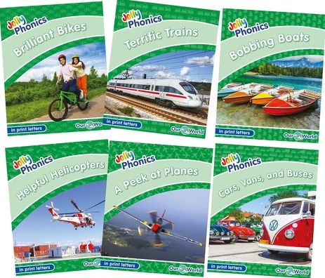 Jolly Phonics Readers Level 3, Our World, Complete Set: In Print Letters (American English Edition)